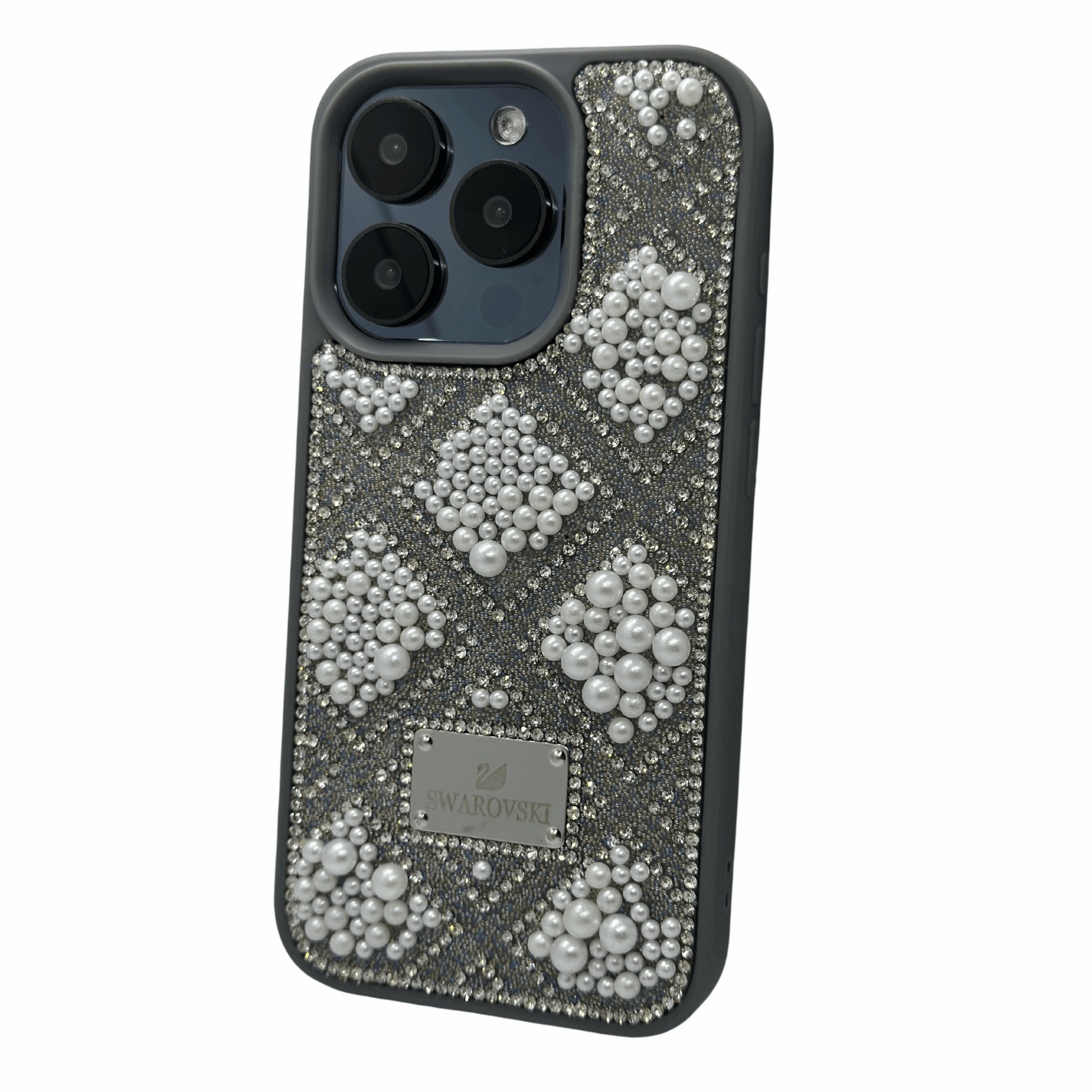 Swarovski Pearl and Crystal Embellished iPhone Case – Pink Glitter My Store