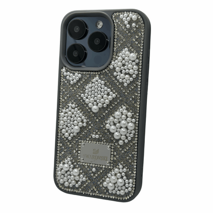 Swarovski Pearl and Crystal Embellished iPhone Case – Pink Glitter My Store