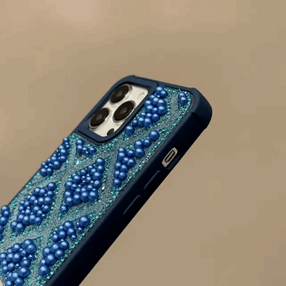 Swarovski Pearl and Crystal Embellished iPhone Case – Pink Glitter My Store
