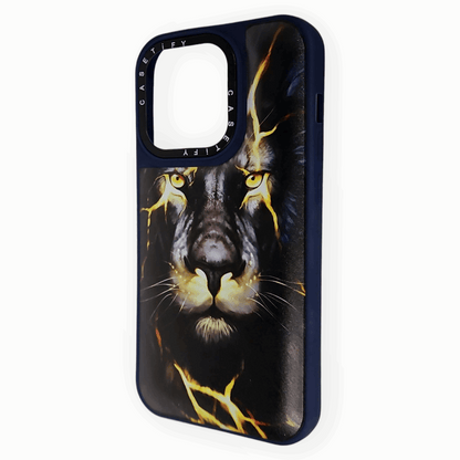 Lion Theme iPhone 14 Pro Case – Bold and Fierce Design Mixwix