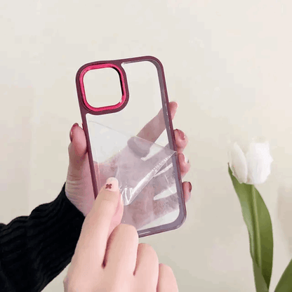 Clear iPhone Case Series with Bumper and Camera Ring My Store