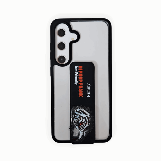 Transparent Minimalist Bear iPhone Case with Hand Strap – Stylish & Functional Mixwix