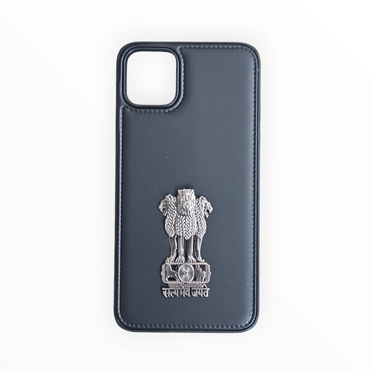 Indian Emblem iPhone 11 Pro Max and 11 Pro Case – Leather Finish with Satyameva Jayate Design