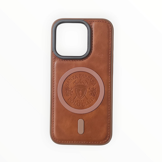 Santa Barbara Polo Club Premium Leather MagSafe Case for iPhone – Classic Luxury Mixwix