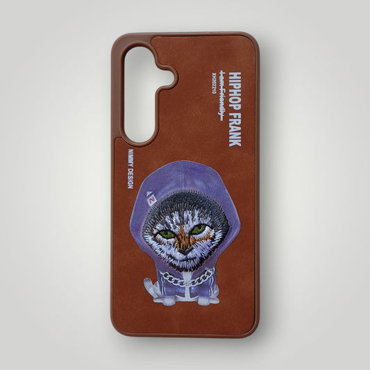 HIPHOP FRANK Nimmy Cat Embroidered Phone Case – Cool and Stylish Mixwix