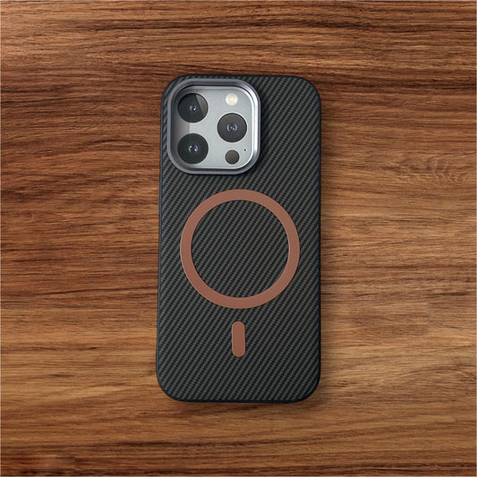 Carbon Fiber MagSafe iPhone Case – Ultra-Slim, Shockproof & Wireless Charging Compatible Mixwix