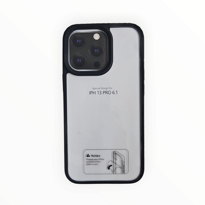 Shockproof iPhone 13 Pro Case (6.1") – Transparent Back & Rugged Bumper (Anti Yellow) Mixwix