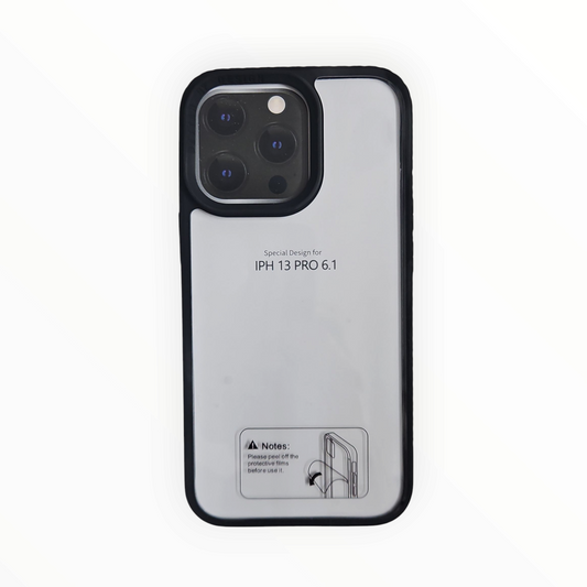 Shockproof iPhone 13 Pro Case (6.1") – Transparent Back & Rugged Bumper (Anti Yellow) Mixwix