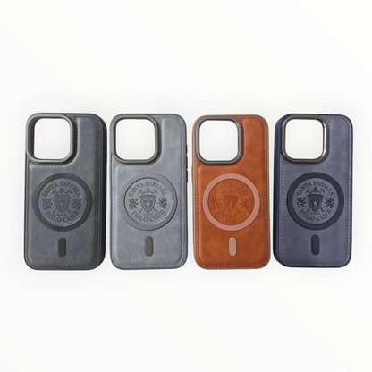 Santa Barbara Polo Club Premium Leather MagSafe Case for iPhone – Classic Luxury Mixwix